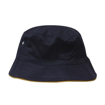 Twill Bucket Hat - Navy/Gold