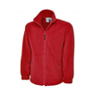 Zipped Fleece Jacket - Red