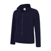 Ladies' Zipped Fleece Jacket - Navy