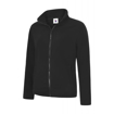 Ladies' Zipped Fleece Jacket - Black