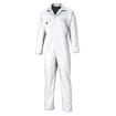 Economy Stud Front Coverall - White