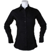 Kustom Kit Ladies Long Sleeve Shirt - Black
