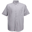 Fruit of the Loom Mens Short Sleeve Oxford Shirt - Oxford Grey