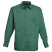 Mens Long Sleeve Poplin Shirt - Emerald