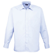 Mens Long Sleeve Poplin Shirt - Light Blue
