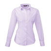 Ladies Long sleeve Poplin Shirt - Lilac
