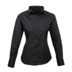 Ladies Long sleeve Poplin Shirt - Black