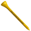 70mm Wooden Golf Tees - Yellow