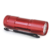 9LED Metal Torch - Red