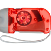 Self Charging Dynamo Torch - Transparent Red Can See Mechanism