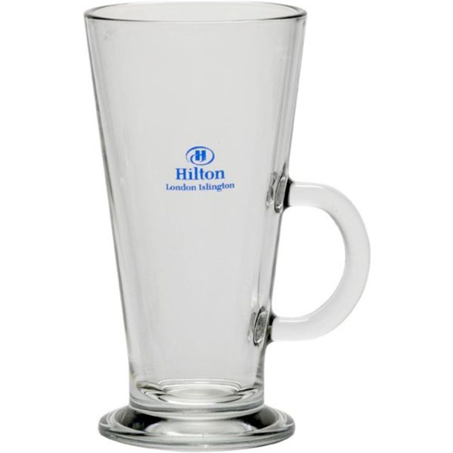 Glass Latte Mug - Printed with your Logo