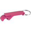 Plastic Bottle Opener Keyring - Pink