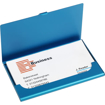 Engraved Business Card Holder - Blue