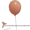 Promotional 12 inch Balloon - Ochre with Ballon Cup & Stick