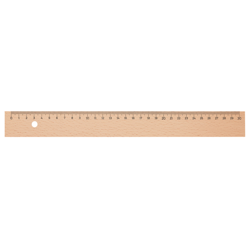 30cm Wooden Ruler - Sustainable Wood