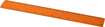 Plastic 30cm Ruler - Orange