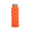 500ml Collapsible Silicone Water Bottles - Orange