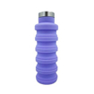 500ml Collapsible Silicone Water Bottles - Purple