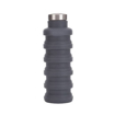 500ml Collapsible Silicone Water Bottles - Grey