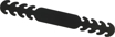 Antimicrobial Face Mask Straps - Black