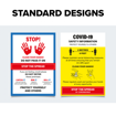 Social Distancing Wall Posters A3 - Standard Covid - 19 Design