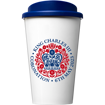 King's Coronation Americano Coffee Travel Mug - red and blue logo