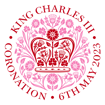 Coronation logo - red & pink