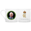 King Charles III Coronation Balmoral Mugs -  front & back