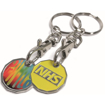 Printed Trolley Coin Token Keyring - Branded