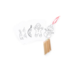 Create Your Own Christmas Decorations - 6 pencils and designs