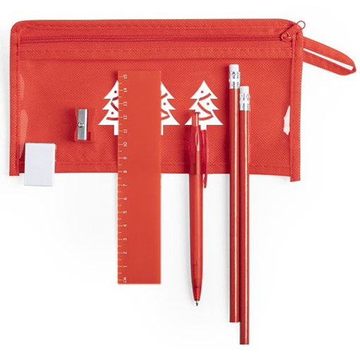 Pencil Case Set Red 3616-003