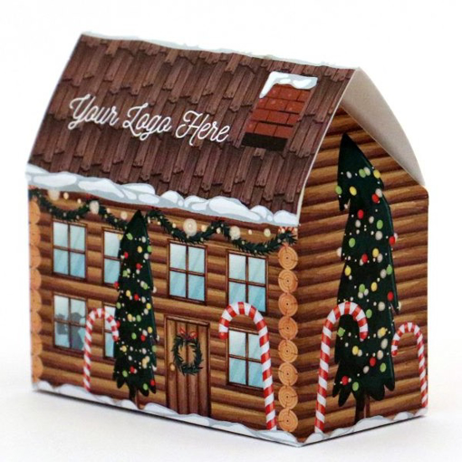 Christmas Eco House Box with 2 Santa Elves