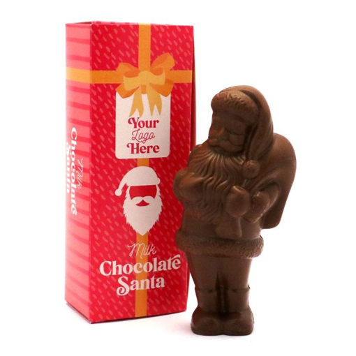 Christmas Big Chocolate Santa with Eco Flip Top Box