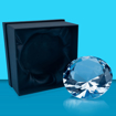 Diana Diamond Engraved Crystal Paperweights - Boxed