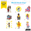World Book Day Colour Recycled Leather Bookmarks - Characters