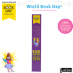World Book Day Recycled Leather Bookmarks - Purple, design F