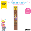 World Book Day Recycled Leather Bookmarks - Tan, design I