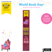 World Book Day Recycled Leather Bookmarks With Your Logo - Burgundy, design C