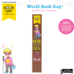 World Book Day Recycled Leather Bookmarks With Your Logo - Tan, design I