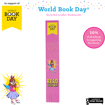 World Book Day Colour Recycled Leather Bookmarks - Undated - Young Girl Starburst (Pink)