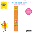 World Book Day Colour Recycled Leather Bookmarks - Undated - Older Boy Starburst (Orange)