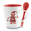 Christmas Santa Claus Mug & Spoon