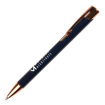 Beck Rose Gold Ball Pen - Dark Blue