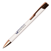 Beck Rose Gold Ball Pen - White