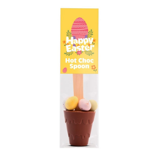 Hot Choc Spoons with Speckled Eggs