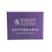 Watermarked School Logo Autograph Year Books - Purple