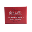 Watermarked School Logo Autograph Year Books - Red