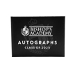 Watermarked School Logo Autograph Year Books - Black