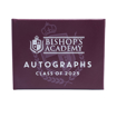 Watermarked School Logo Autograph Year Books - Burgundy